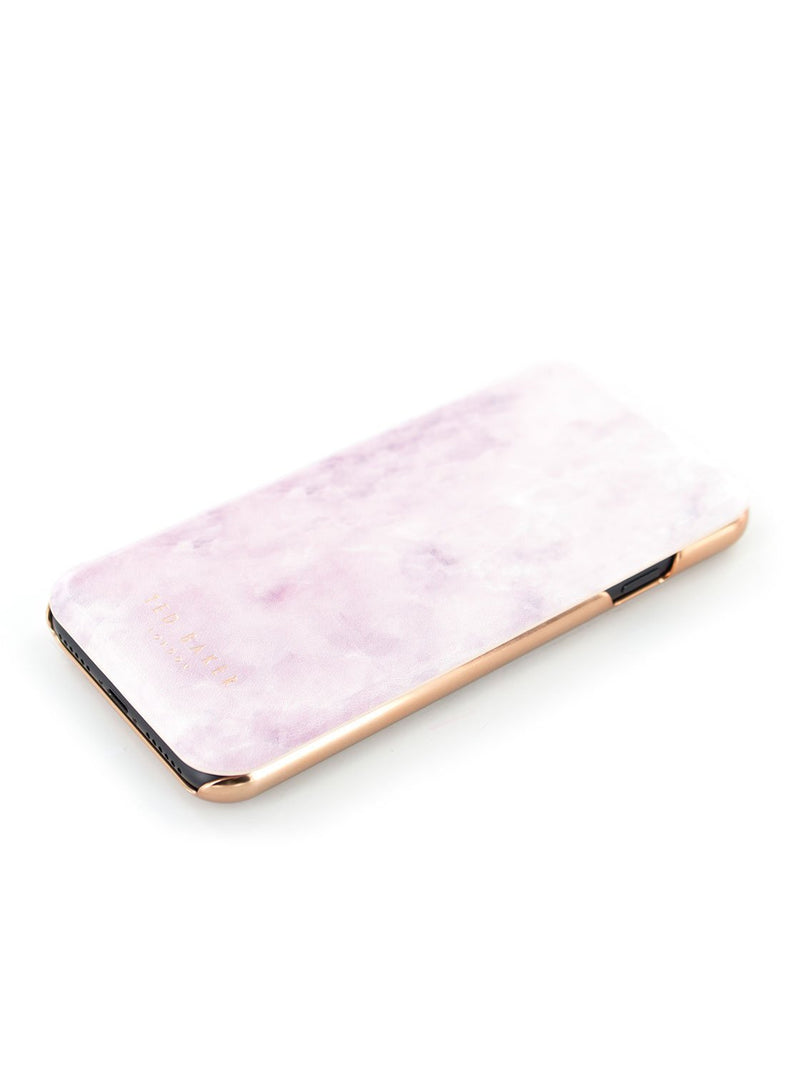 Face up image of the Ted Baker Apple iPhone 8 / 7 / 6S phone case in Rose Quartz