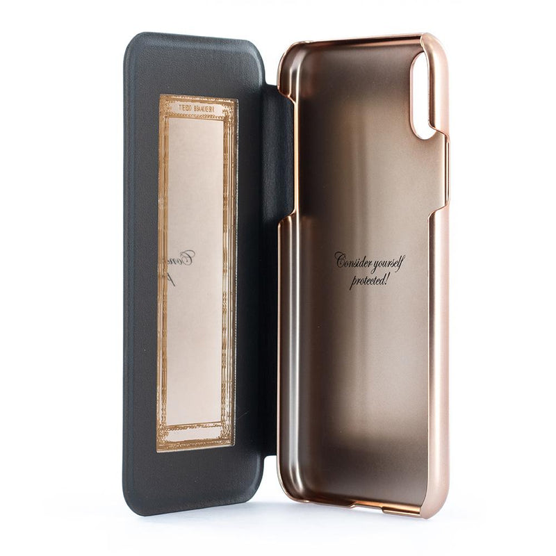 Ted Baker CHESKII Mirror Folio Case with outer Card Slot for iPhone XS Max - Neapolitan