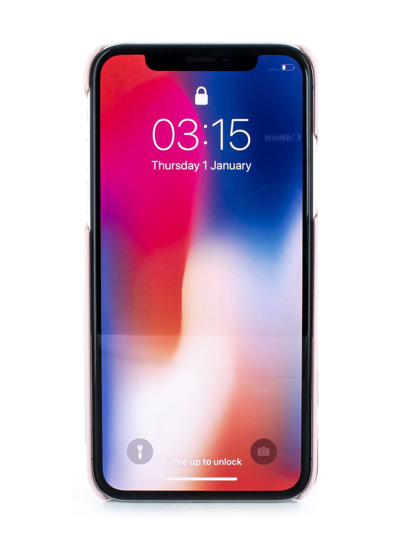 Front image of the Ted Baker Apple iPhone XS / X phone case in Iguazu Red