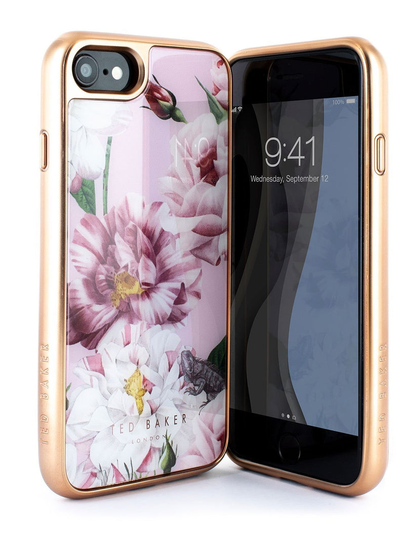 Front and back image of the Ted Baker Apple iPhone 8 / 7 / 6S phone case in Pink