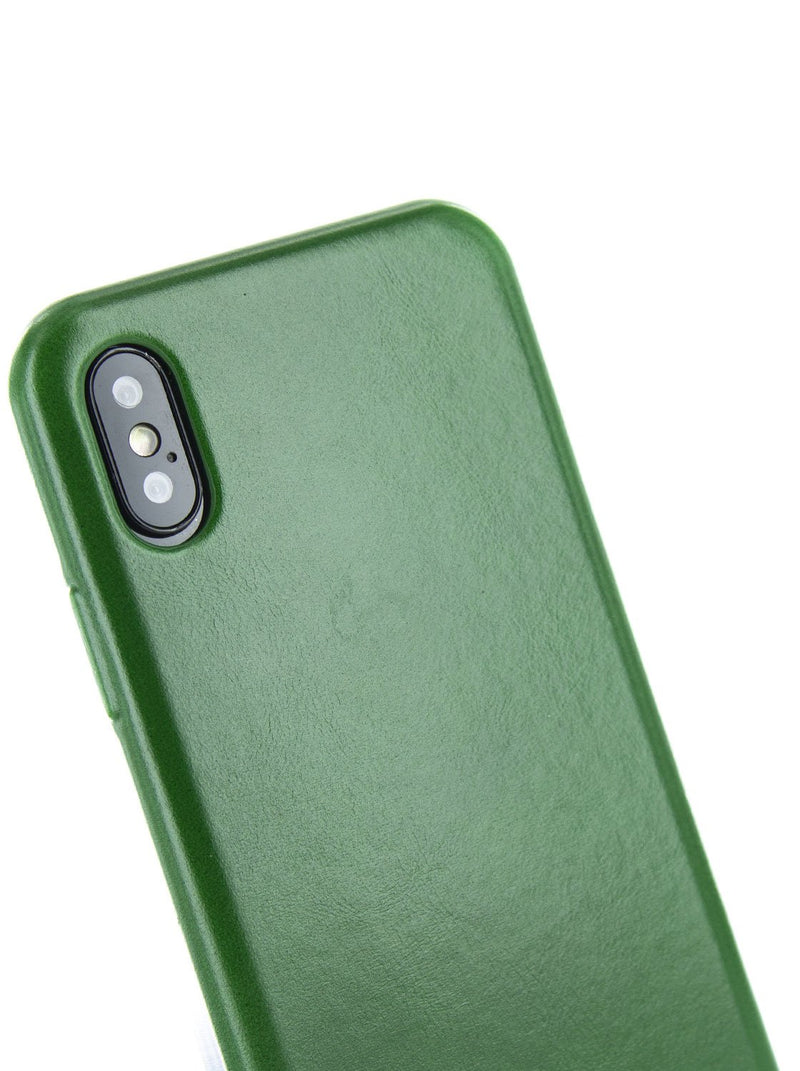 Detail image of the Ted Baker Apple iPhone XS / X phone case in Dark Green