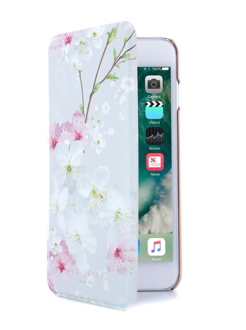 Flip cover image of the Ted Baker Apple iPhone 8 Plus / 7 Plus phone case in White