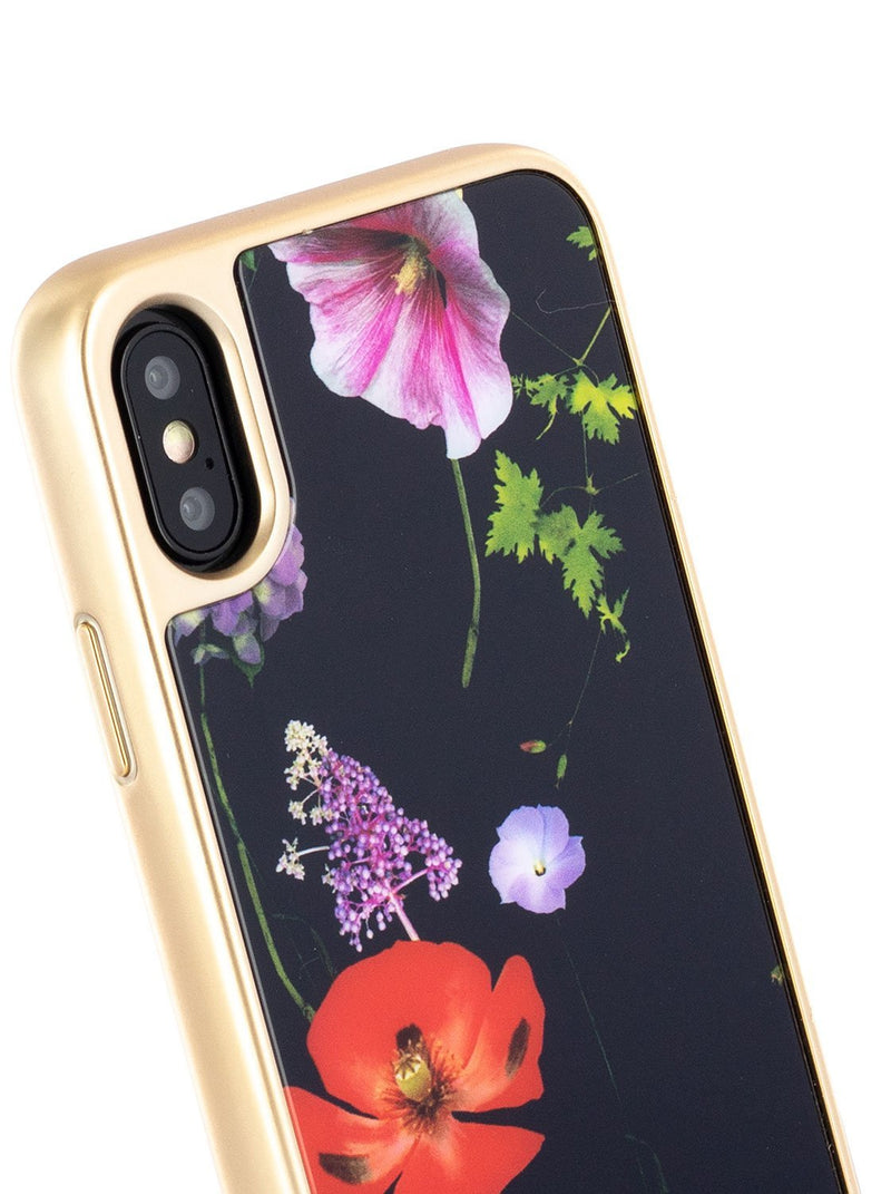 Detail image of the Ted Baker Apple iPhone XS / X phone case in Black