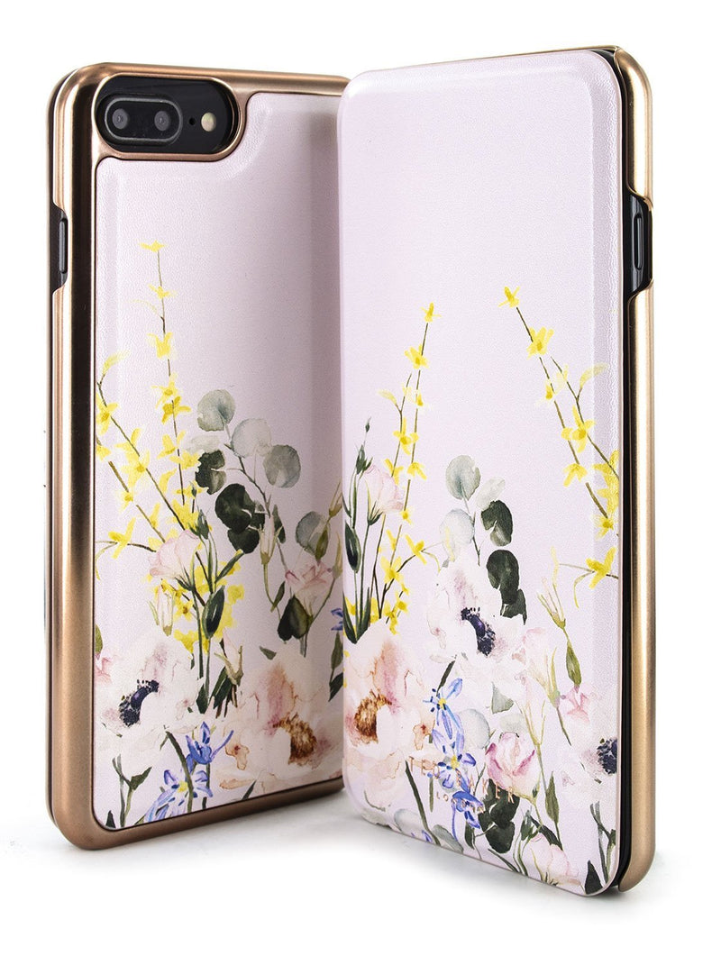 Front and back image of the Ted Baker Apple iPhone 8 Plus / 7 Plus phone case in Pink