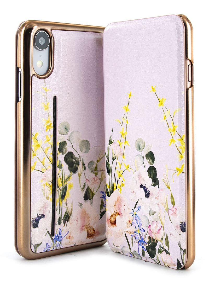 Front and back image of the Ted Baker Apple iPhone XR phone case in Pink