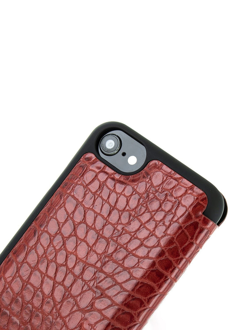 Detail image of the Karen Millen Apple iPhone 8 / 7 / 6S phone case in Red