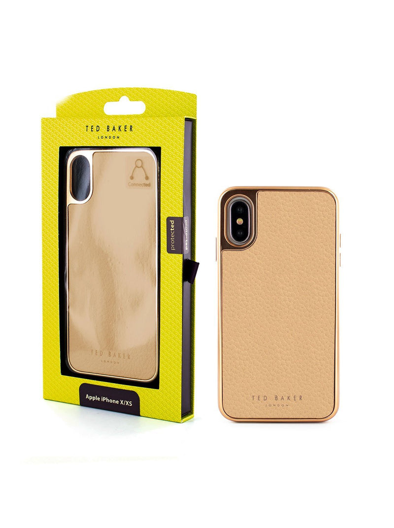 Packaging image of the Ted Baker Apple iPhone XS / X phone case in Taupe