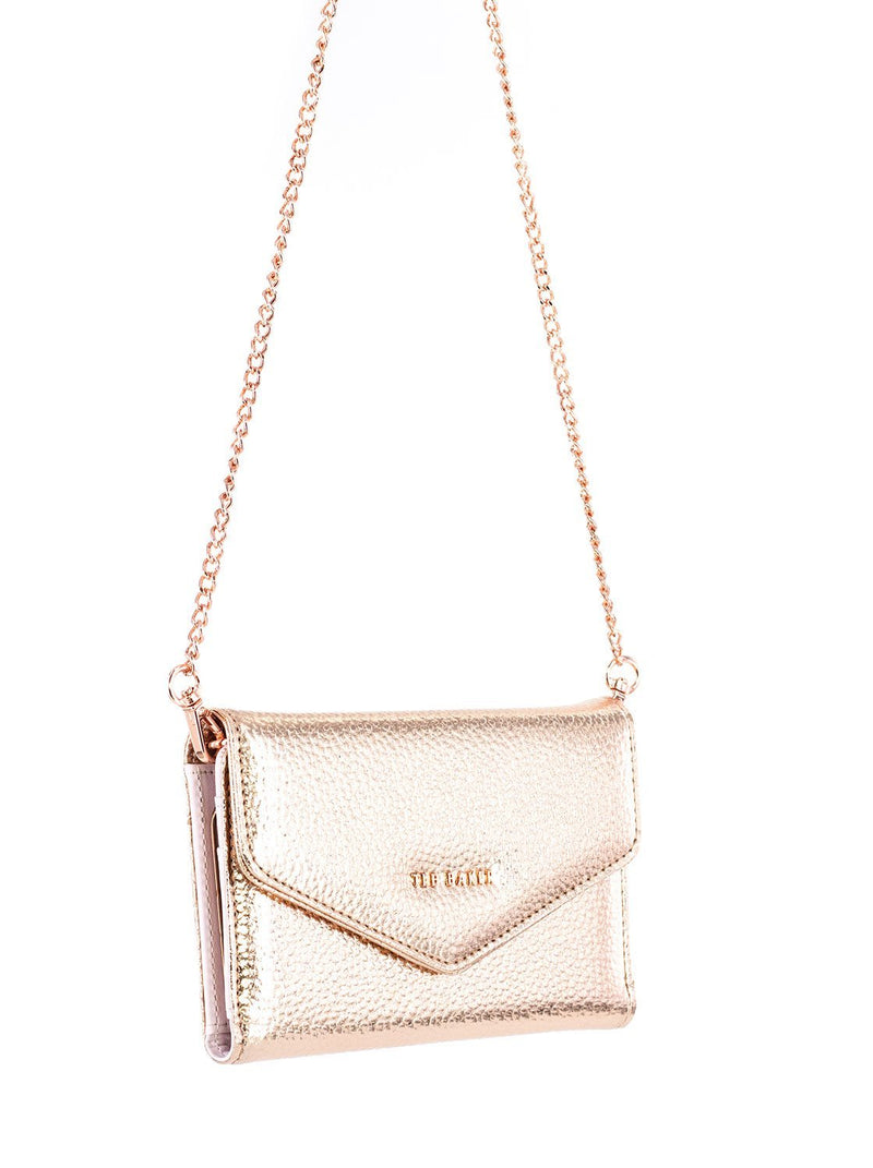 ted baker rose gold clutch bag