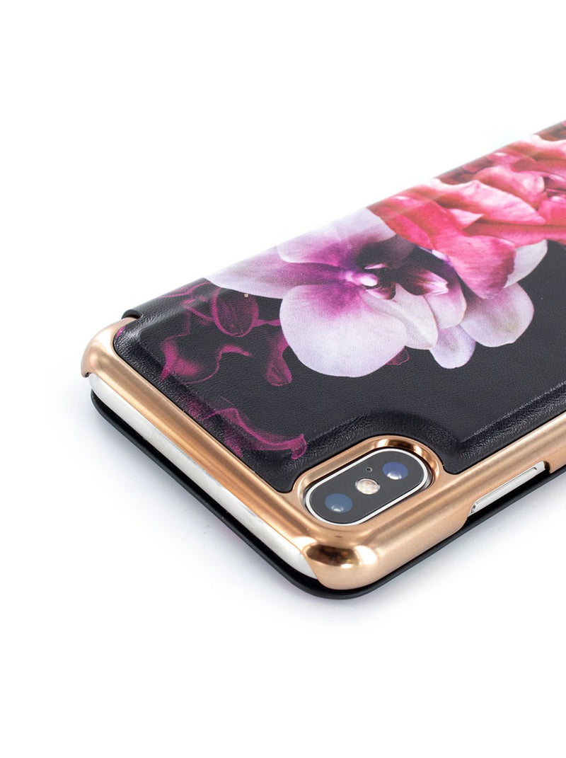 Detail image of the Ted Baker Apple iPhone XS / X phone case in Black